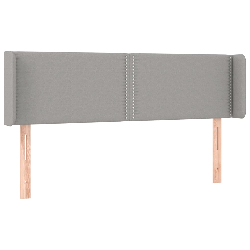Tête de lit à LED Gris clair 147x16x78/88 cm Tissu - XIOS