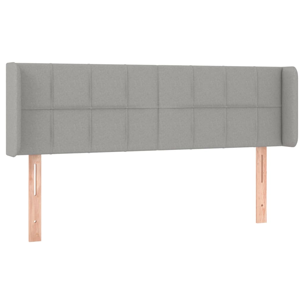 Tête de lit à LED Gris clair 147x16x78/88 cm Tissu - XIOS