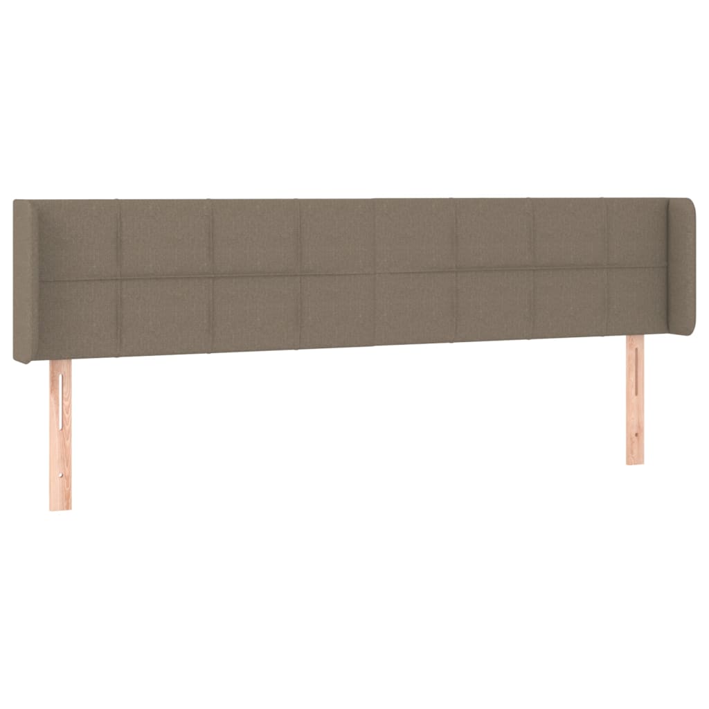 Tête de lit à LED Taupe 203x16x78/88 cm Tissu - XIOS