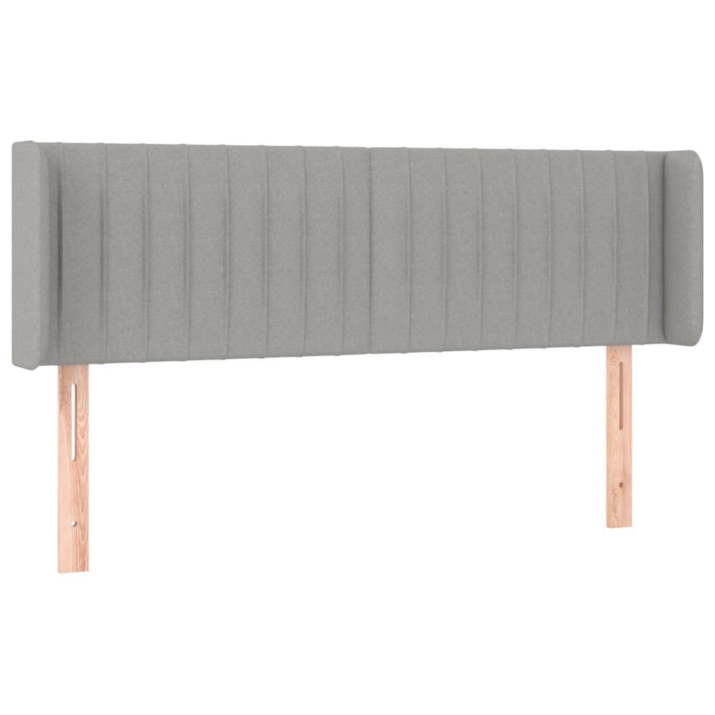 Tête de lit à LED Gris clair 147x16x78/88 cm Tissu - XIOS
