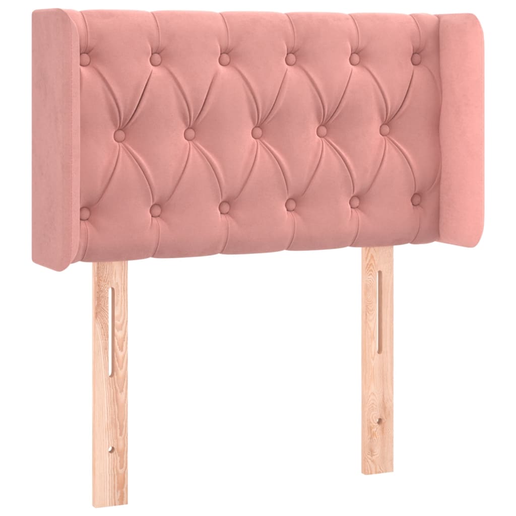 Tête de lit à LED Rose 83x16x78/88 cm Velours - XIOS