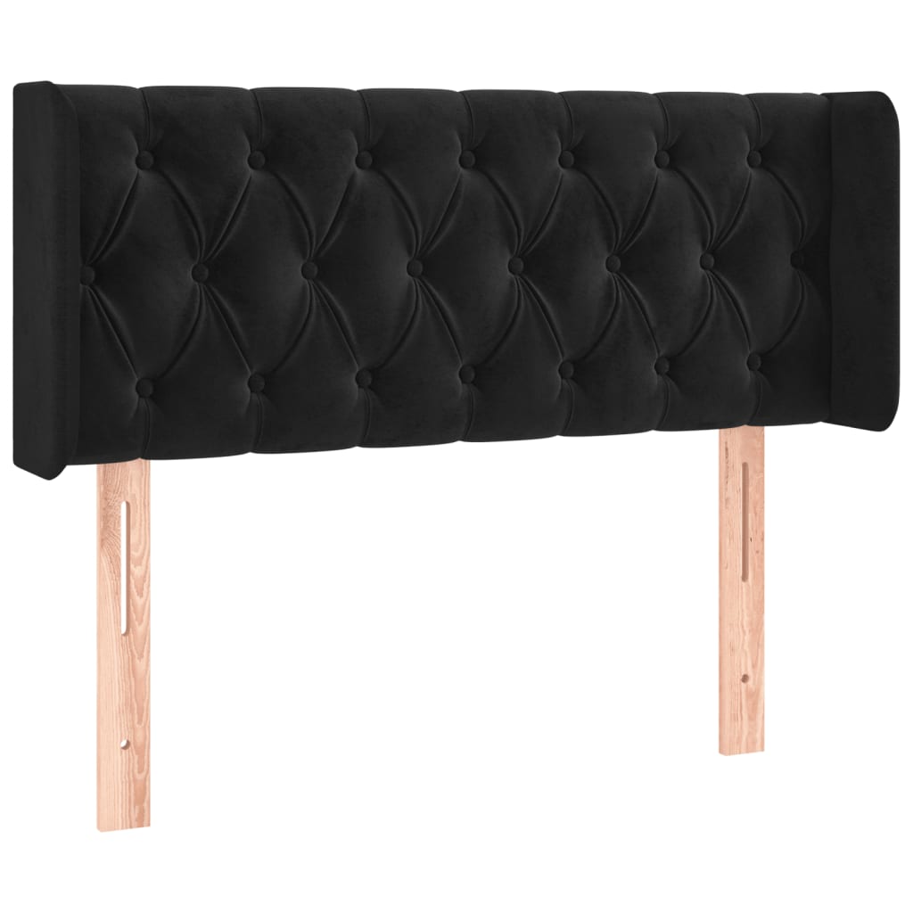 Tête de lit à LED Noir 93x16x78/88 cm Velours - XIOS