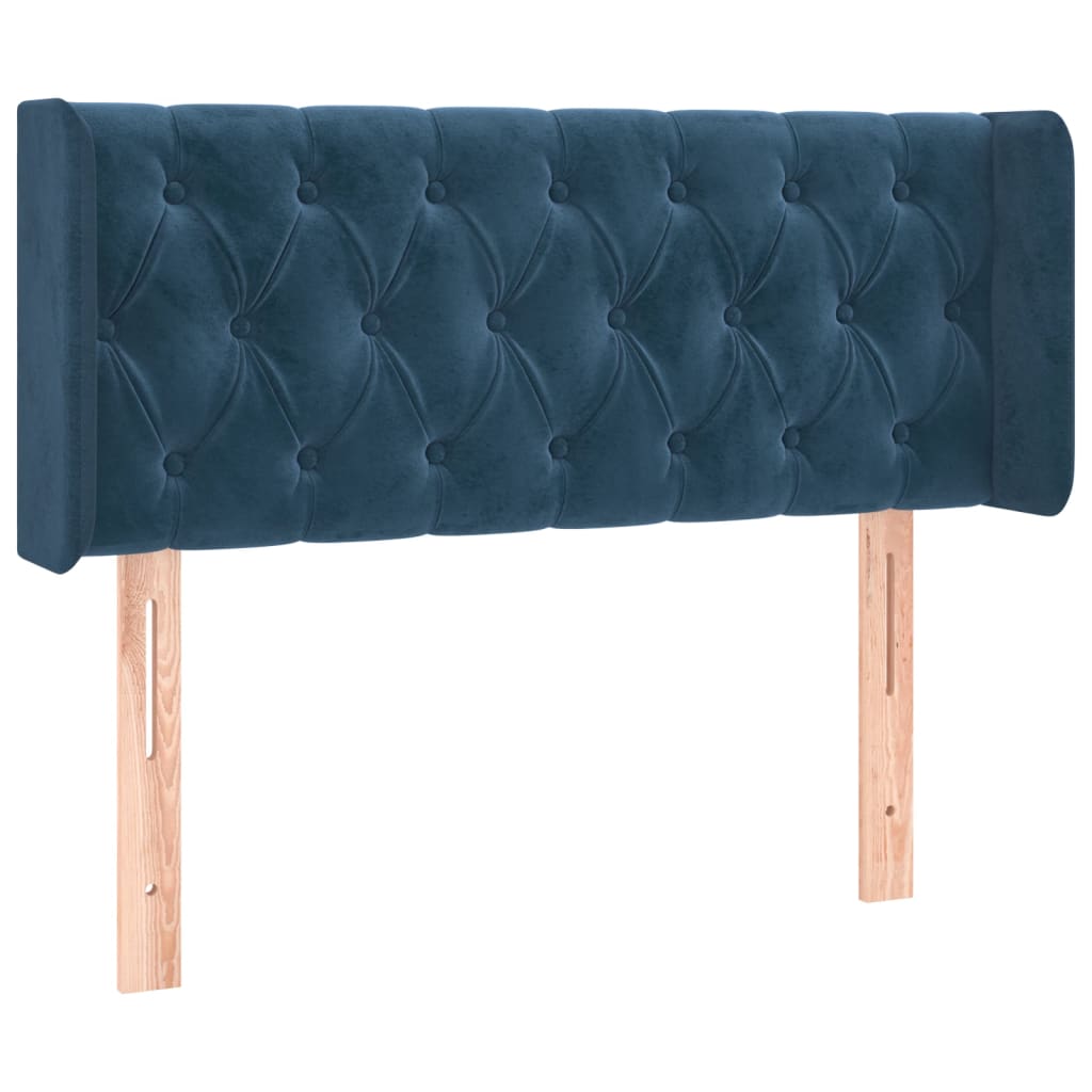 Tête de lit à LED Bleu foncé 103x16x78/88 cm Velours - XIOS