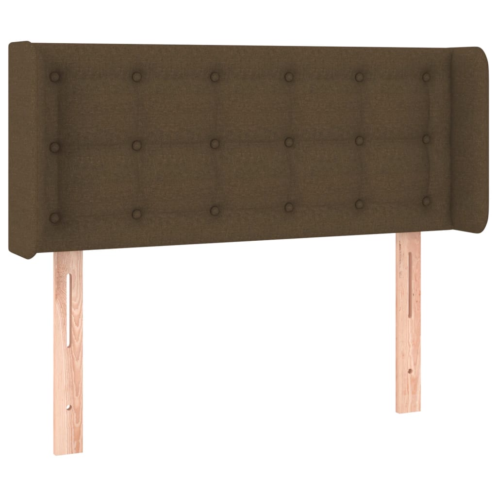 Tête de lit à LED Marron foncé 83x16x78/88 cm Tissu - XIOS