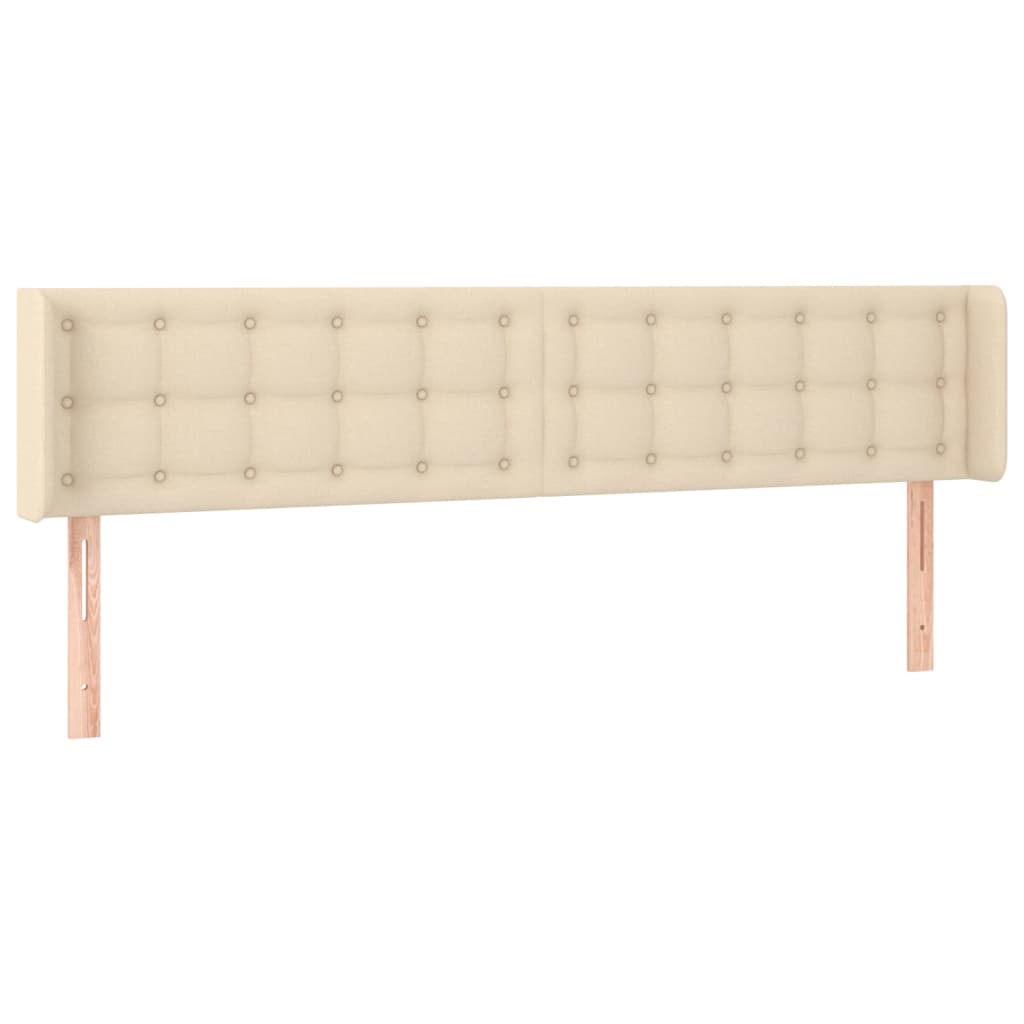 Tête de lit à LED Crème 163x16x78/88 cm Tissu - XIOS