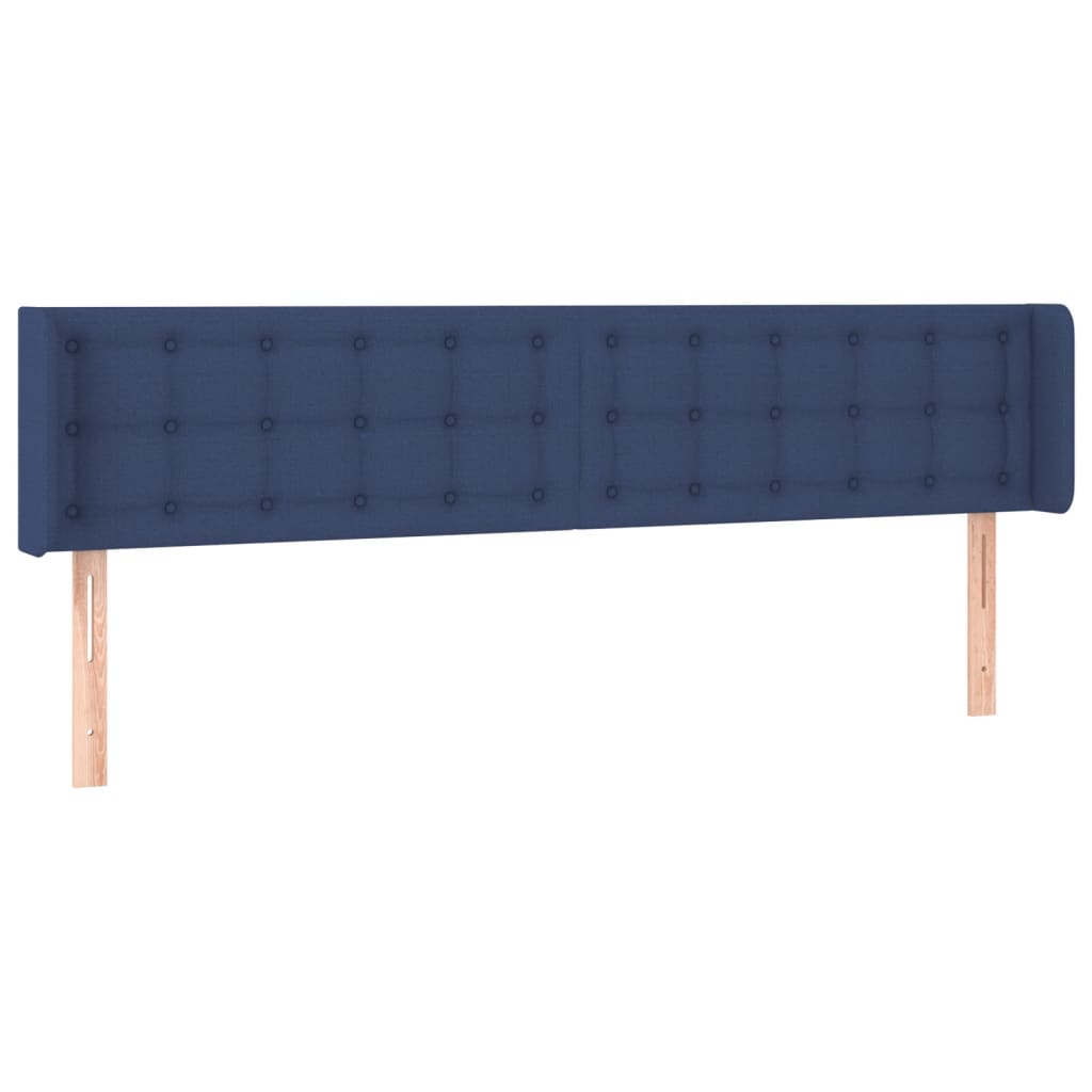 Tête de lit à LED Bleu 183x16x78/88 cm Tissu - XIOS