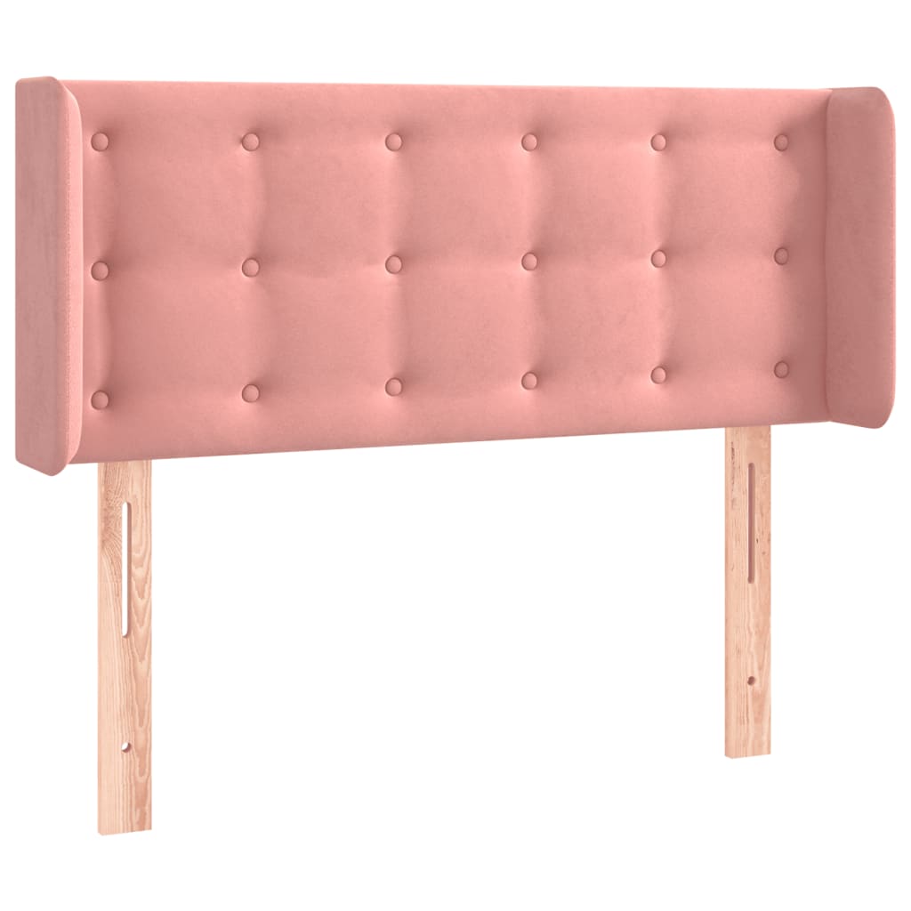 Tête de lit à LED Rose 93x16x78/88 cm Velours - XIOS