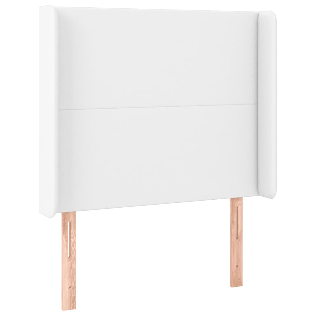 Tête de lit à LED Blanc 93x16x118/128 cm Similicuir - XIOS