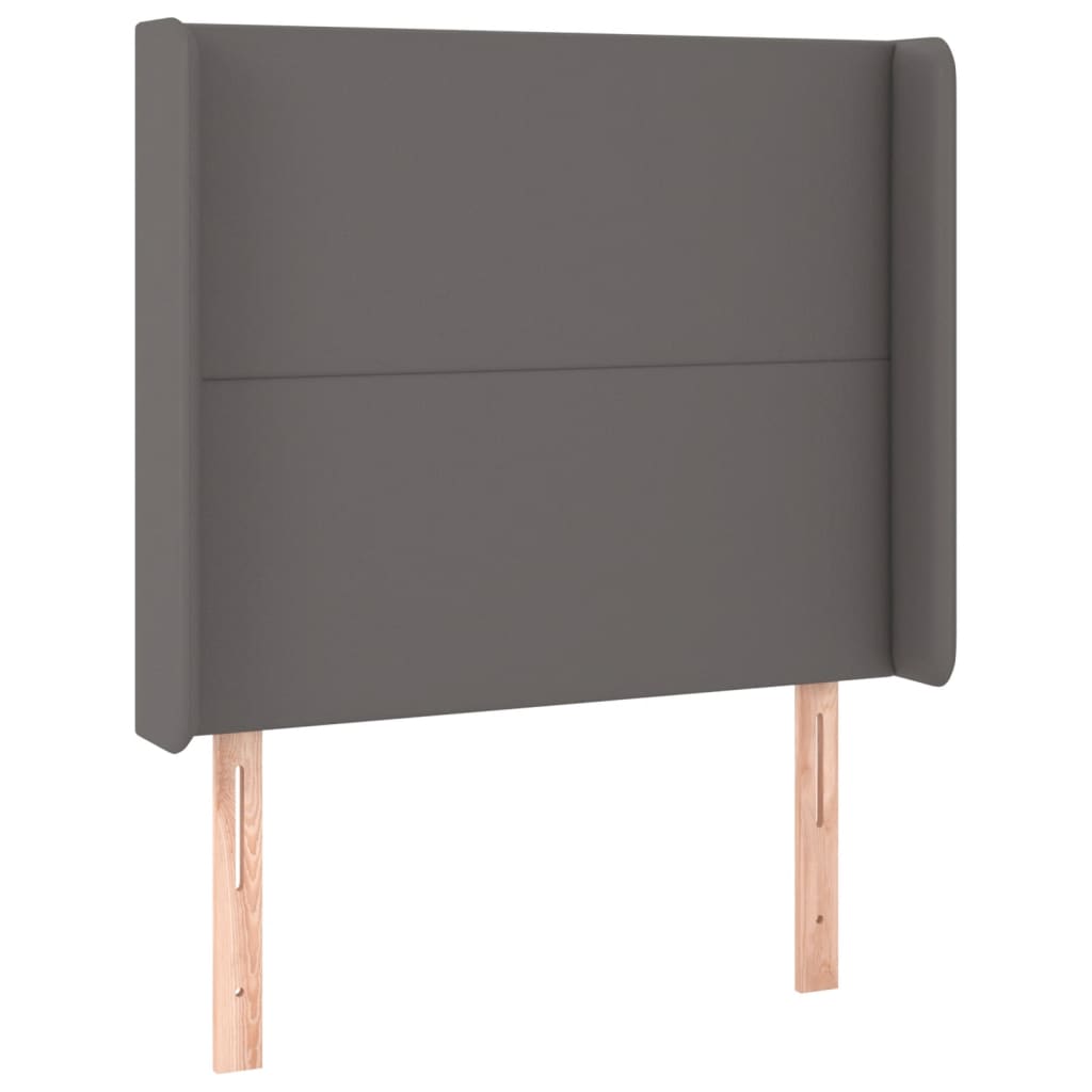 Tête de lit à LED Gris 93x16x118/128 cm Similicuir - XIOS