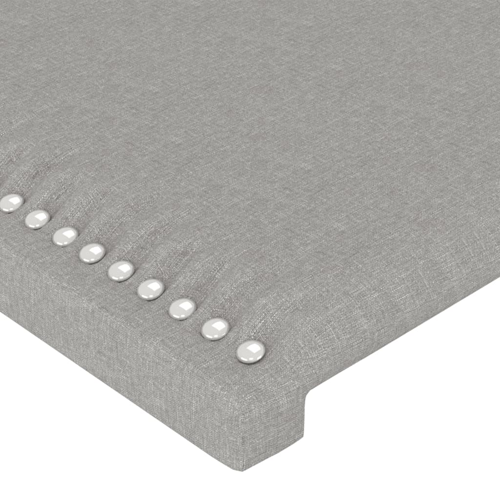 Tête de lit à LED Gris clair 203x16x118/128 cm Tissu - XIOS