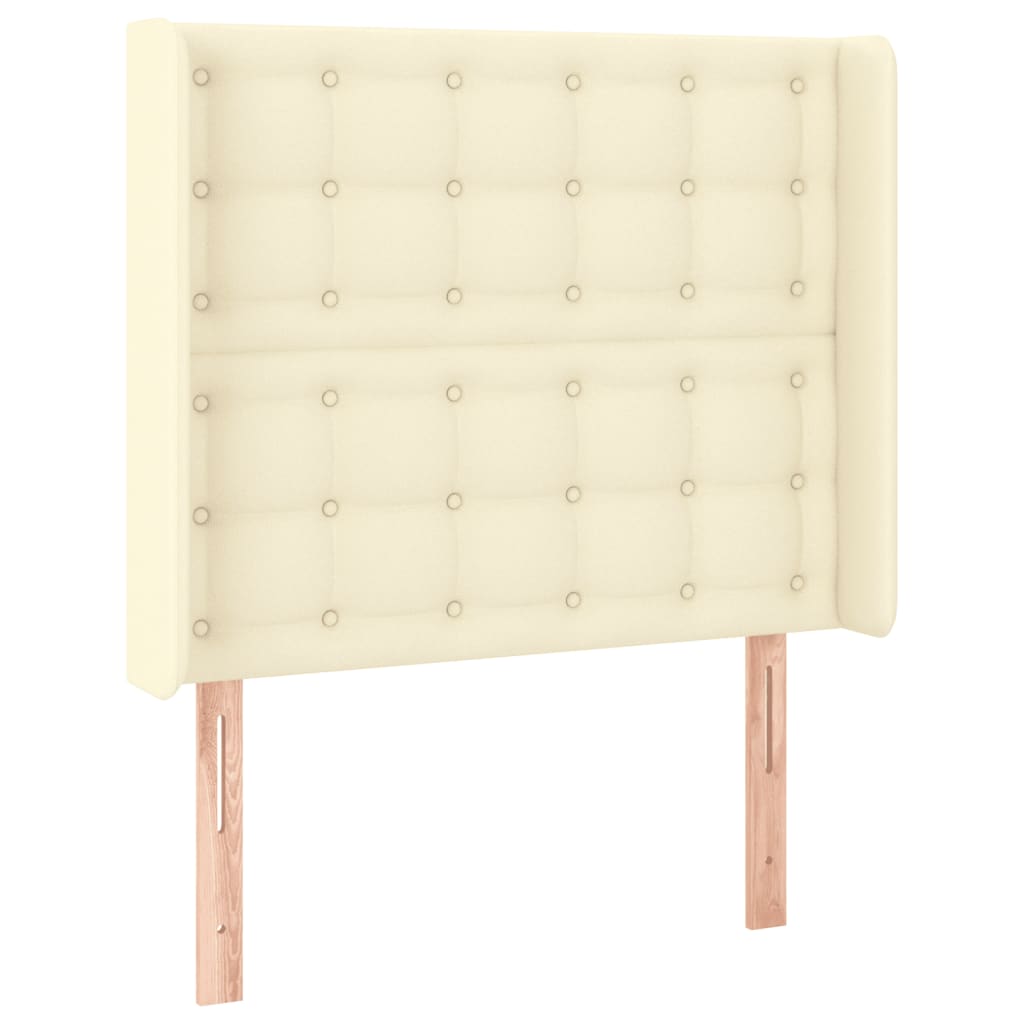 Tête de lit à LED Crème 93x16x118/128 cm Similicuir - XIOS