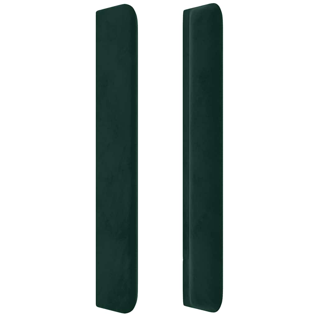 Tête de lit à LED Vert foncé 203x16x118/128 cm Velours - XIOS