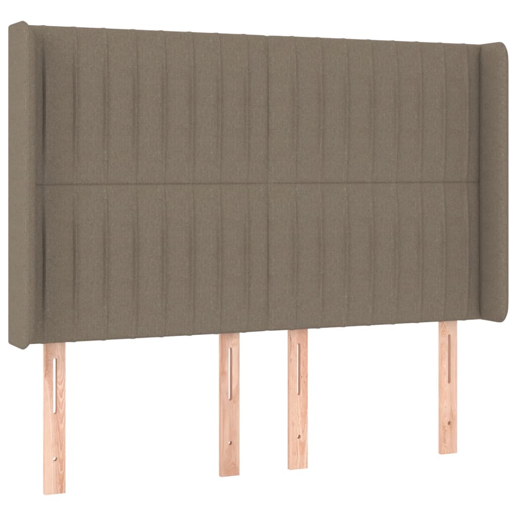 Tête de lit à LED Taupe 147x16x118/128 cm Tissu - XIOS