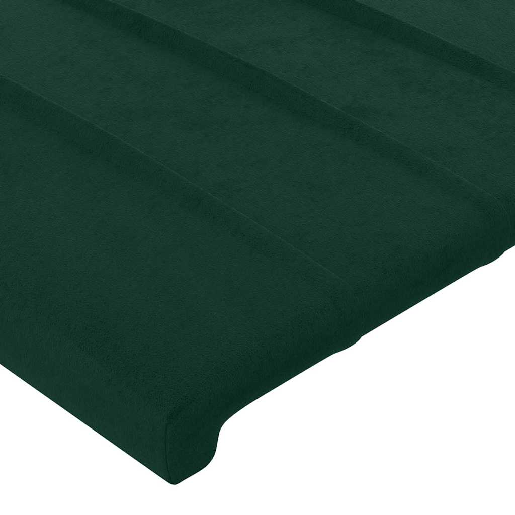 Tête de lit à LED Vert foncé 83x16x118/128 cm Velours - XIOS