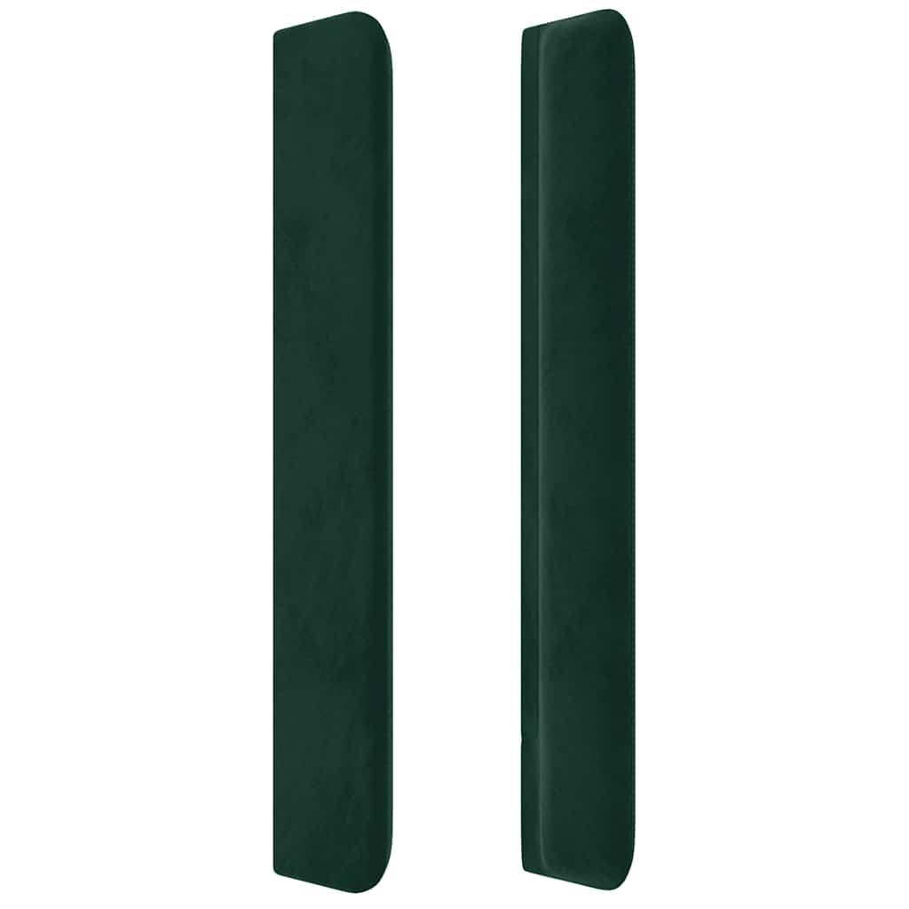 Tête de lit à LED Vert foncé 93x16x118/128 cm Velours - XIOS