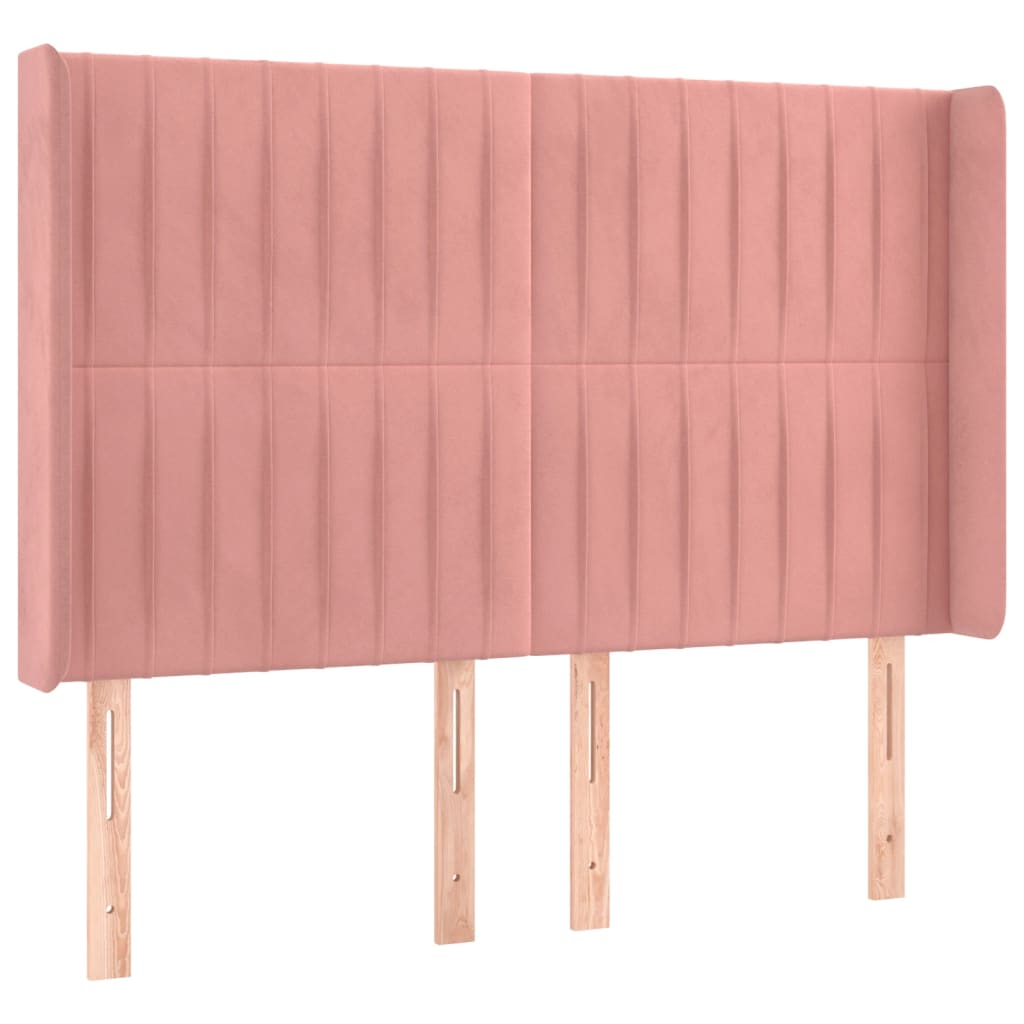 Tête de lit à LED Rose 147x16x118/128 cm Velours - XIOS