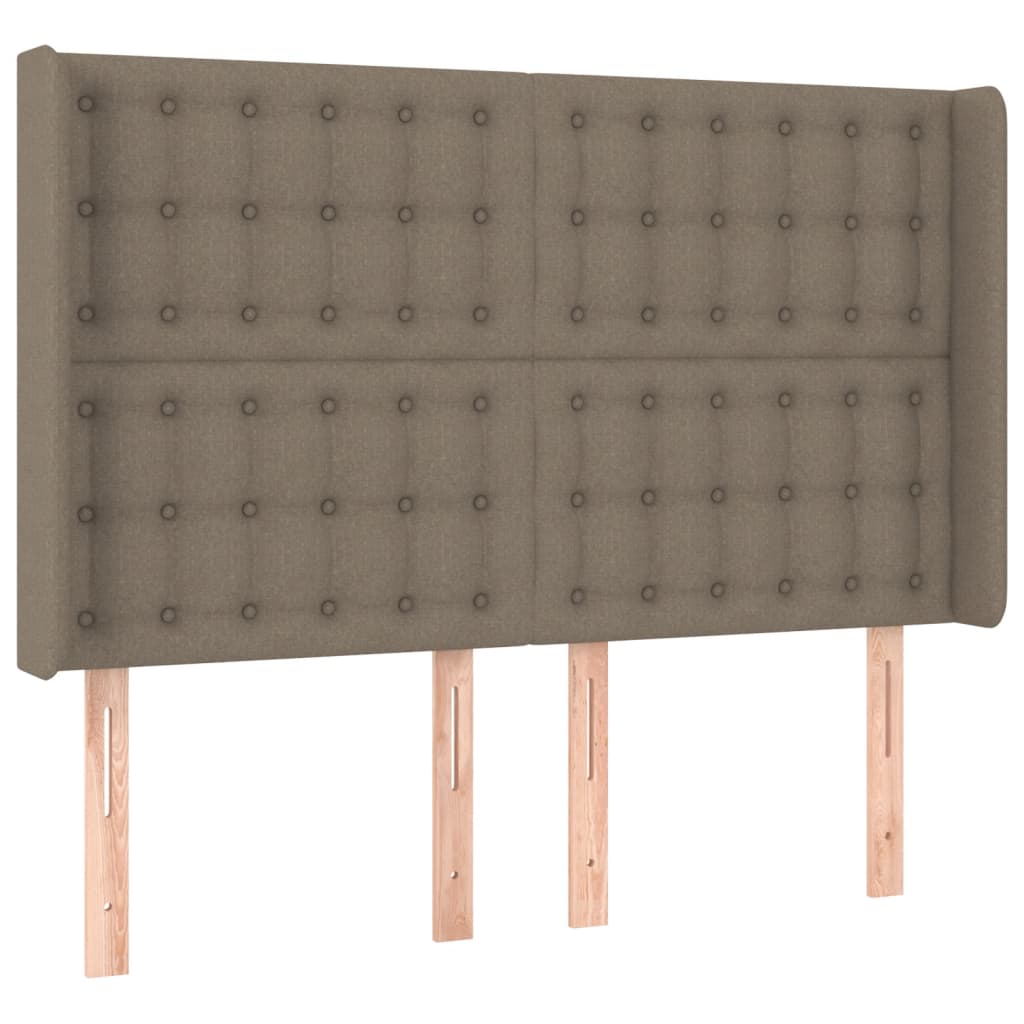 Tête de lit à LED Taupe 147x16x118/128 cm Tissu - XIOS