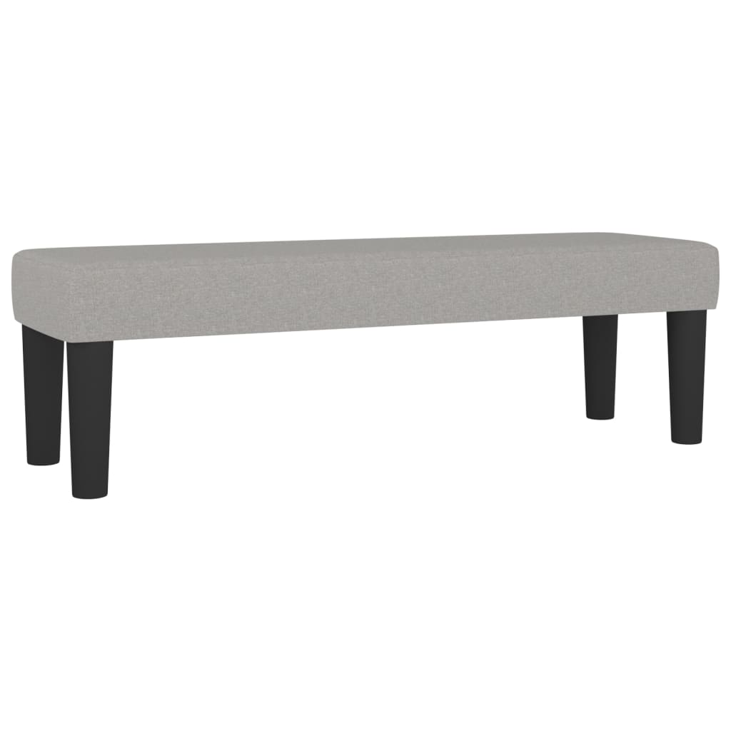 Sommier à lattes de lit avec matelas Gris clair 140x200cm Tissu - XIOS