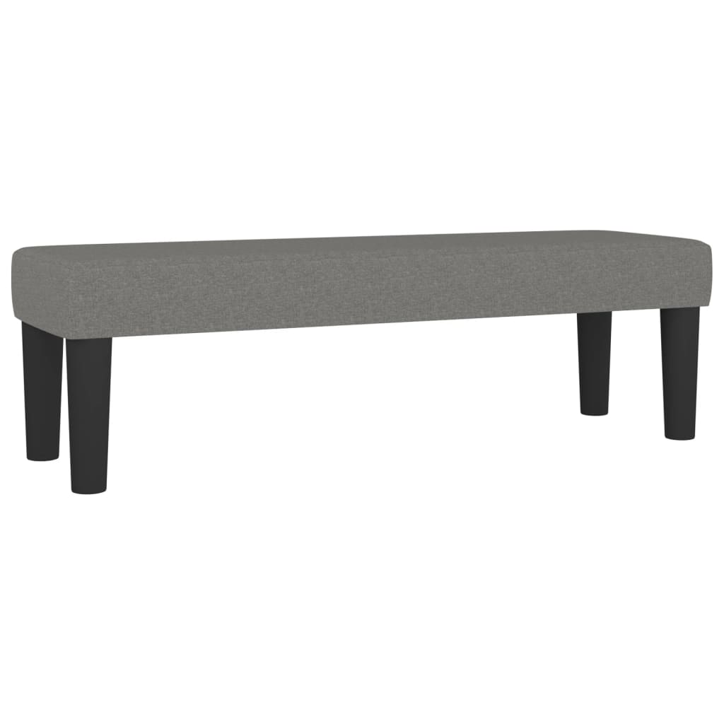 Sommier à lattes de lit avec matelas Gris foncé 160x200cm Tissu - XIOS