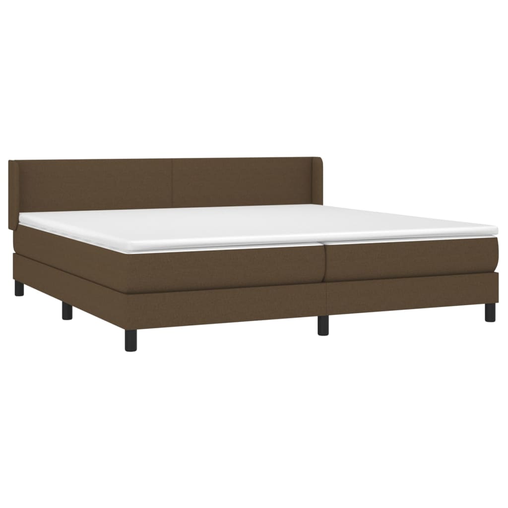 Sommier à lattes de lit avec matelas Marron foncé 200x200 cm - XIOS