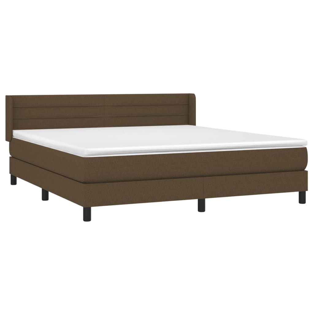 Sommier à lattes de lit avec matelas Marron foncé 180x200 cm - XIOS