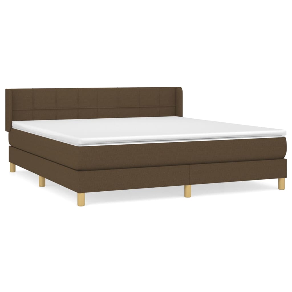 Sommier à lattes de lit avec matelas Marron foncé 180x200 cm - XIOS