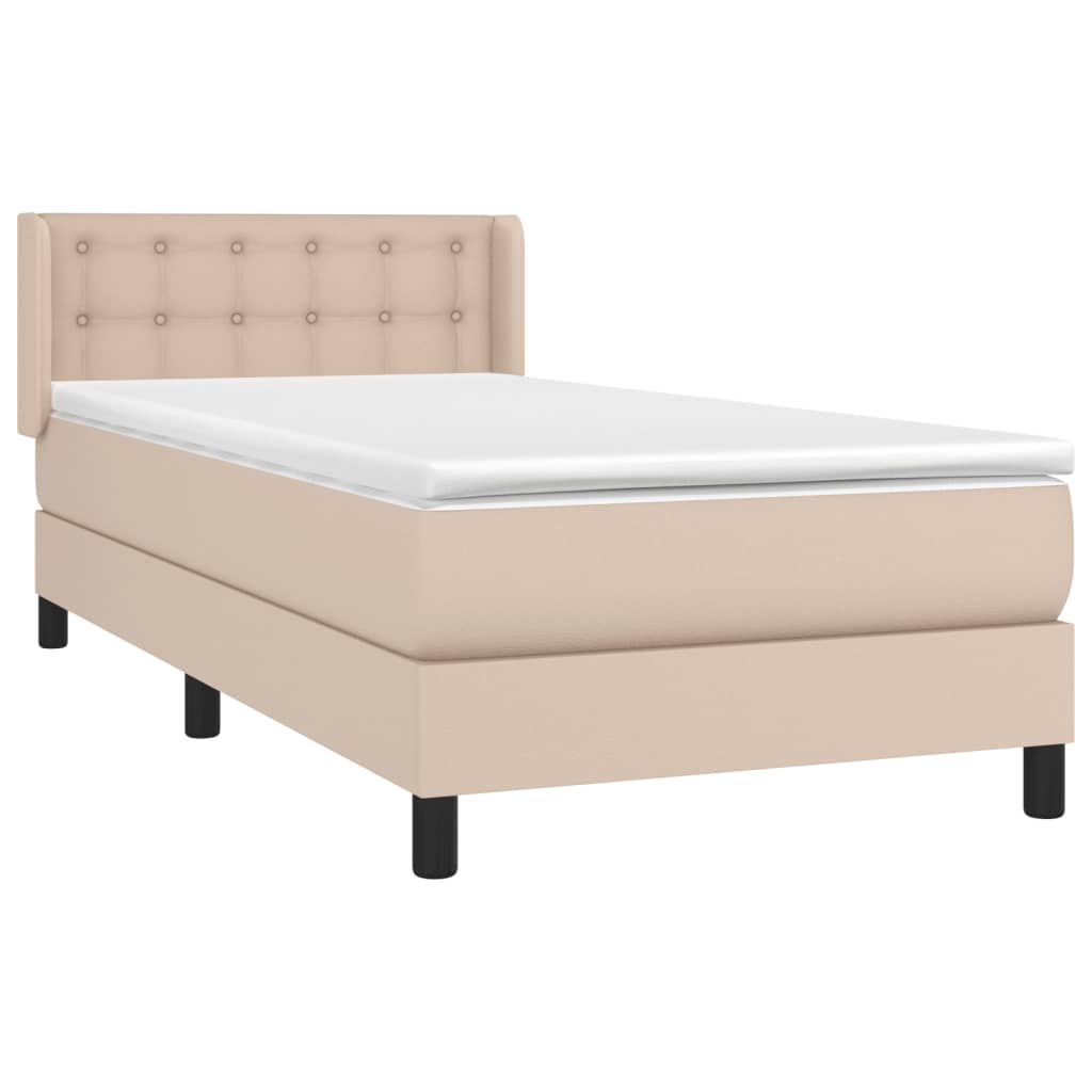 Sommier à lattes de lit avec matelas Cappuccino 100x200 cm - XIOS