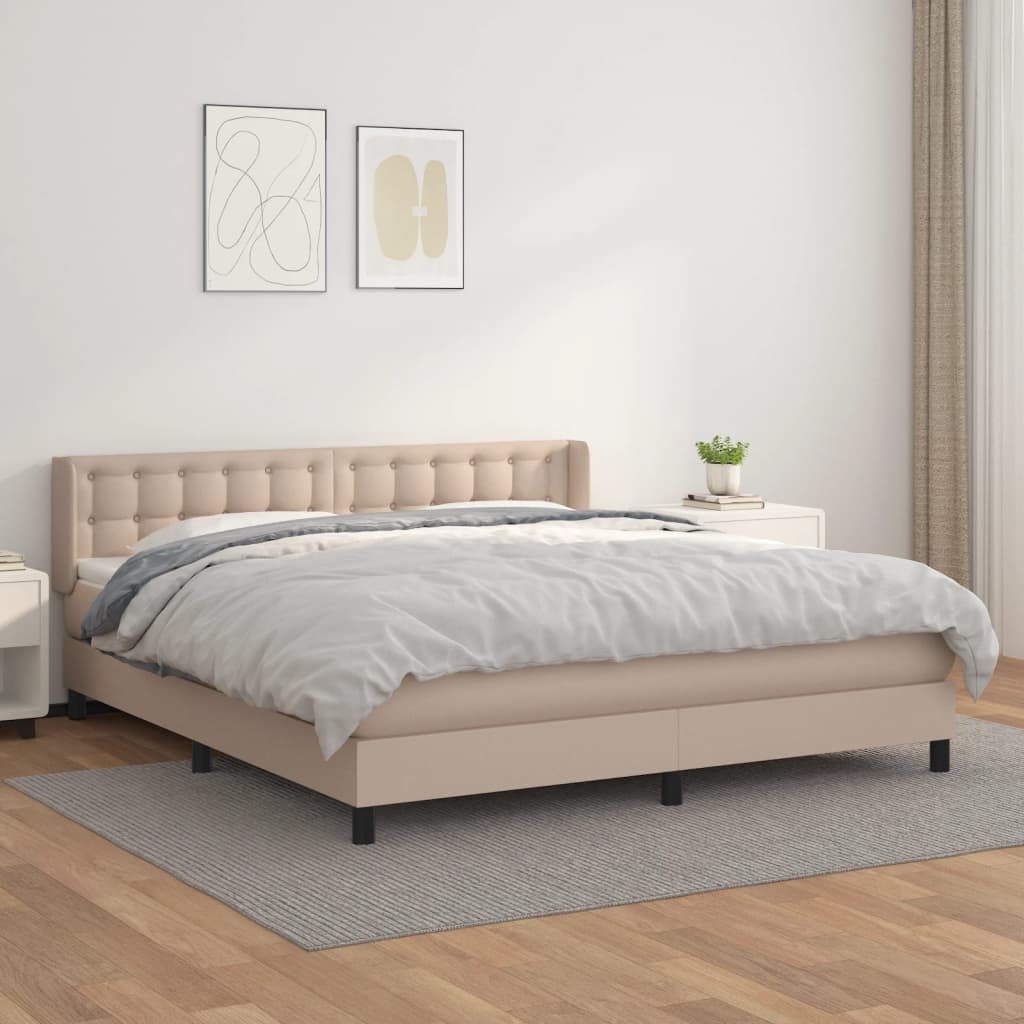 Sommier à lattes de lit avec matelas Cappuccino 180x200 cm - XIOS