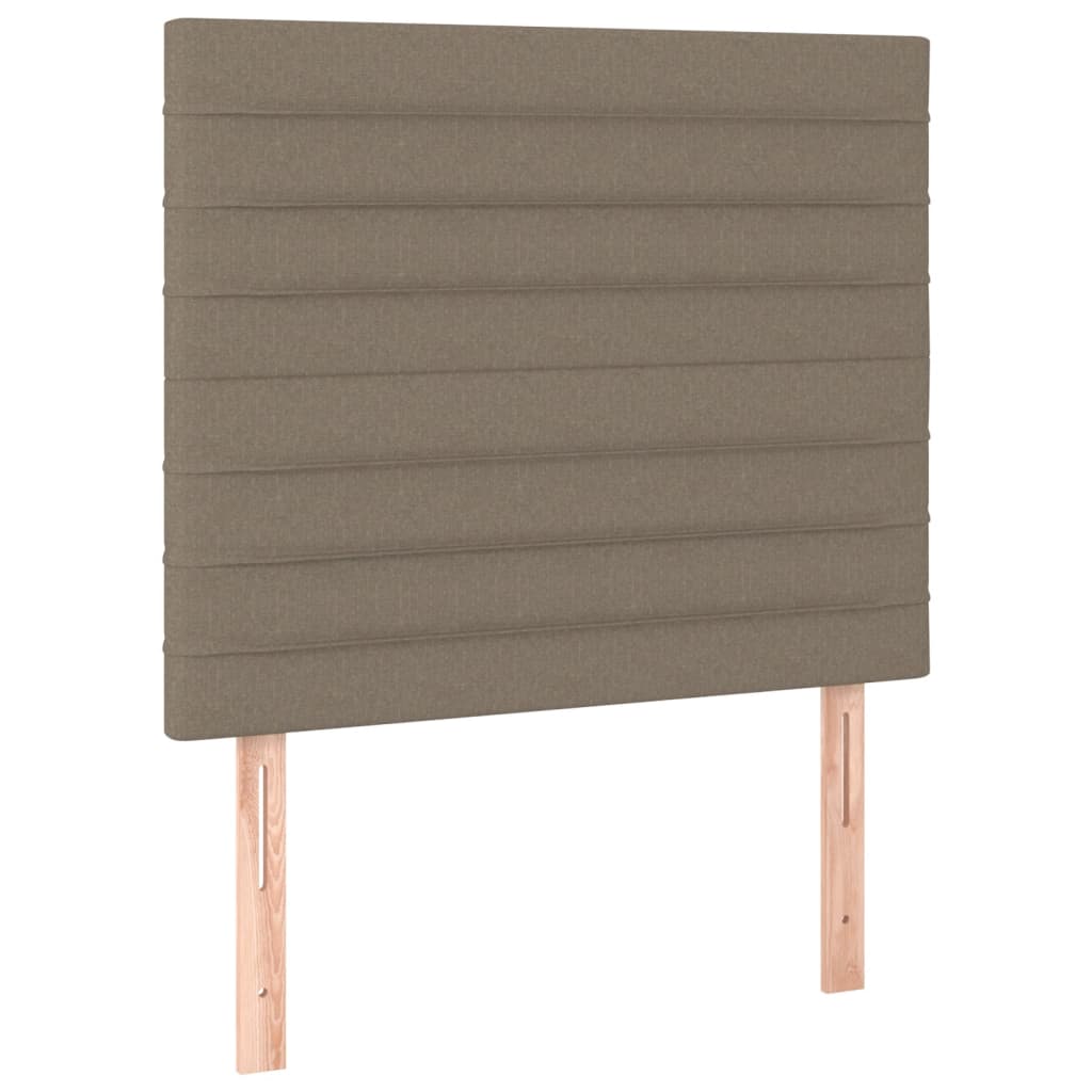 Sommier à lattes de lit avec matelas Taupe 100x200 cm Tissu - XIOS