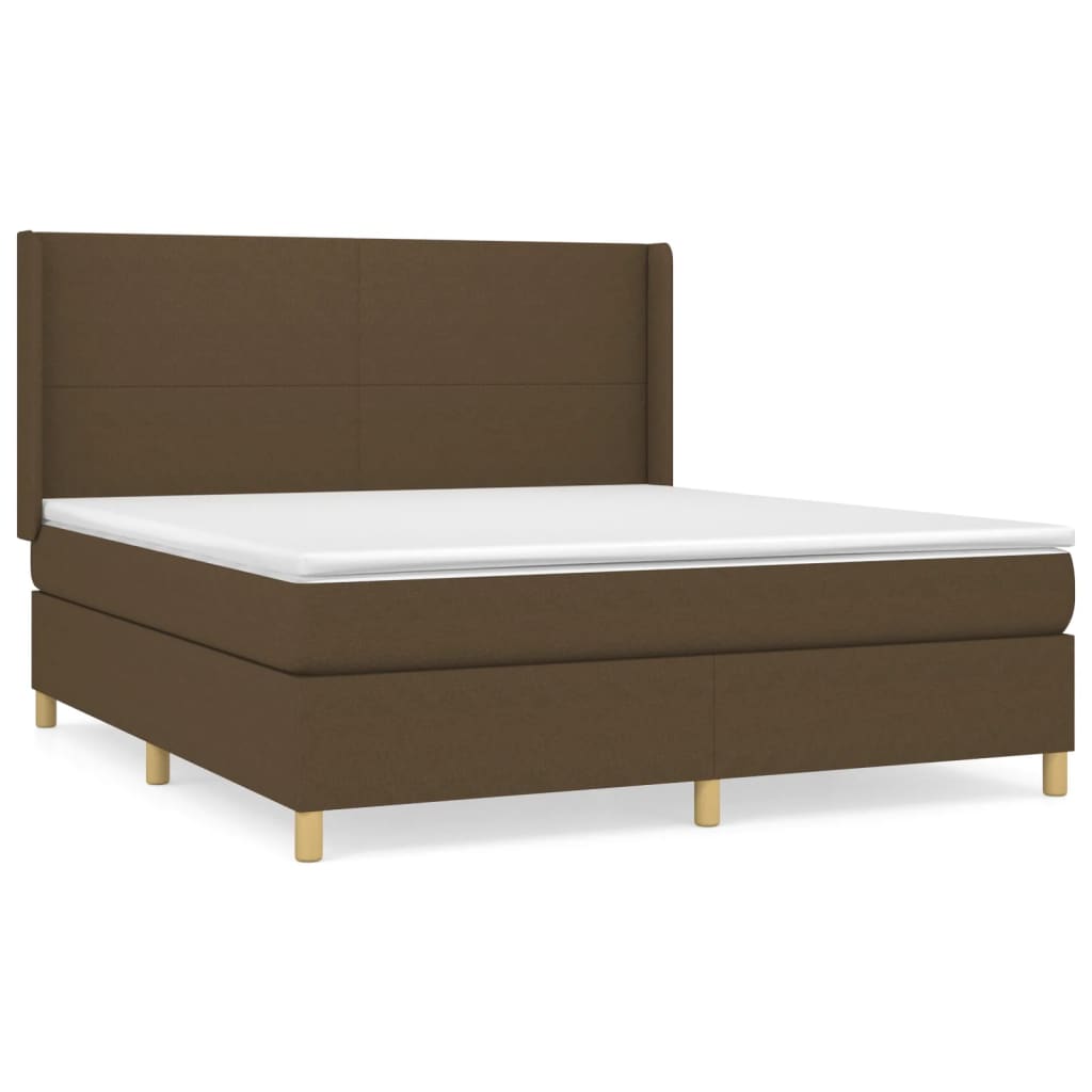 Sommier à lattes de lit avec matelas Marron foncé 180x200 cm - XIOS