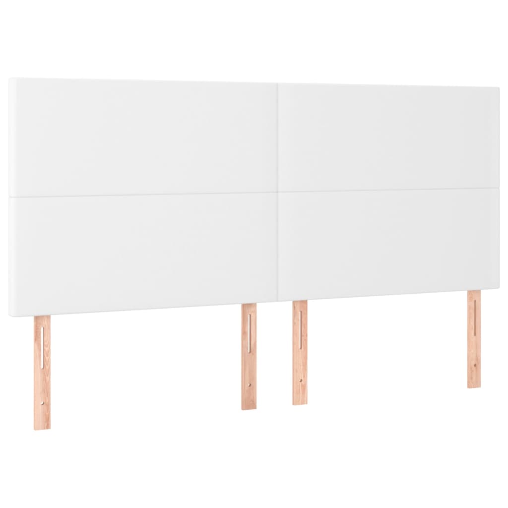 Sommier à lattes de lit avec matelas Blanc 180x200cm Similicuir - XIOS