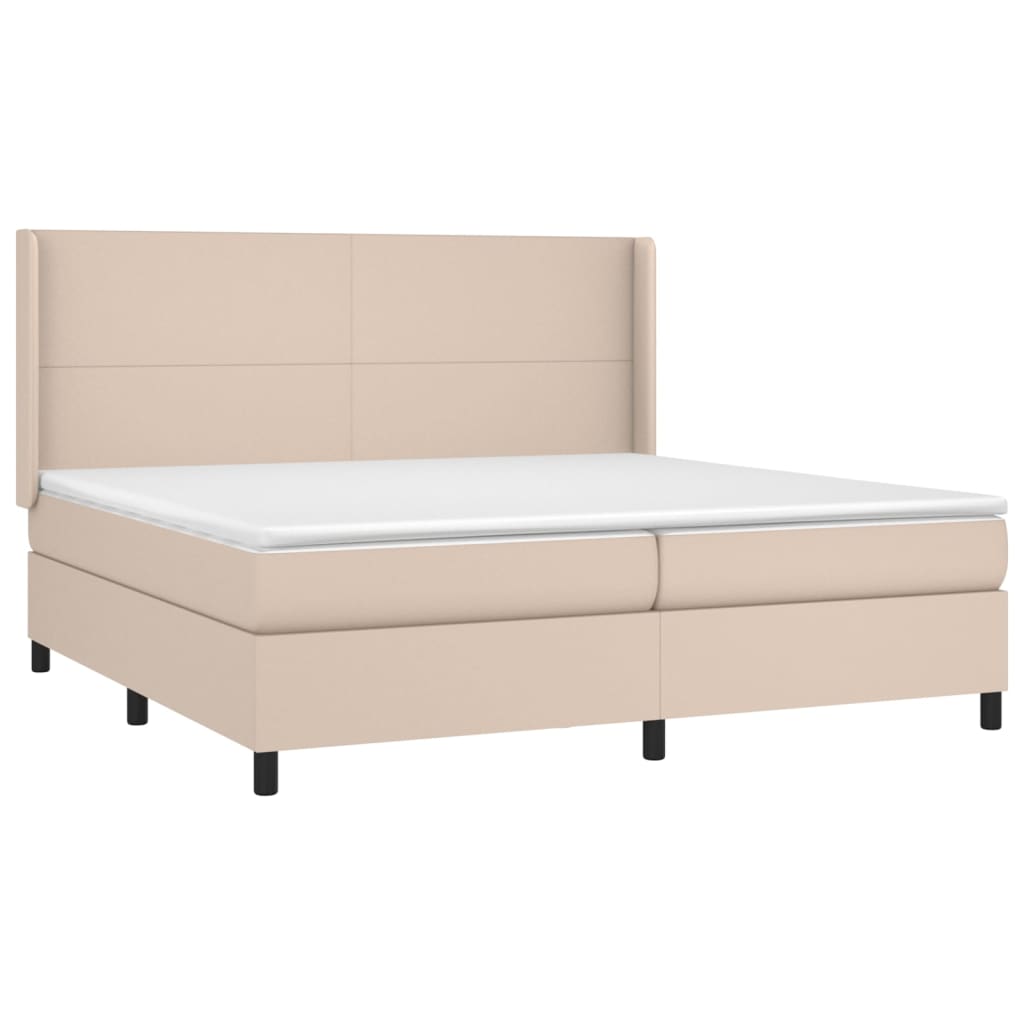 Sommier à lattes de lit avec matelas Cappuccino 200x200 cm - XIOS