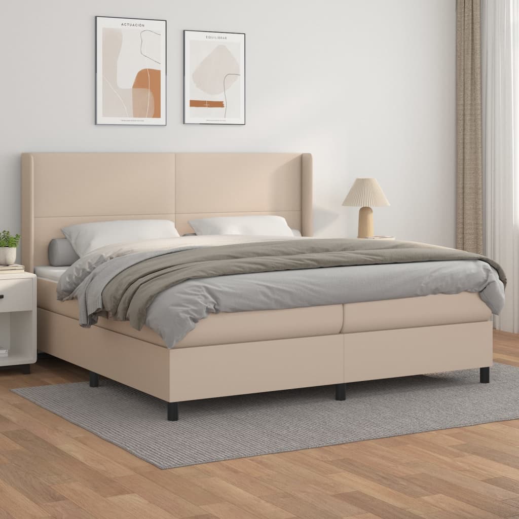 Sommier à lattes de lit avec matelas Cappuccino 200x200 cm - XIOS