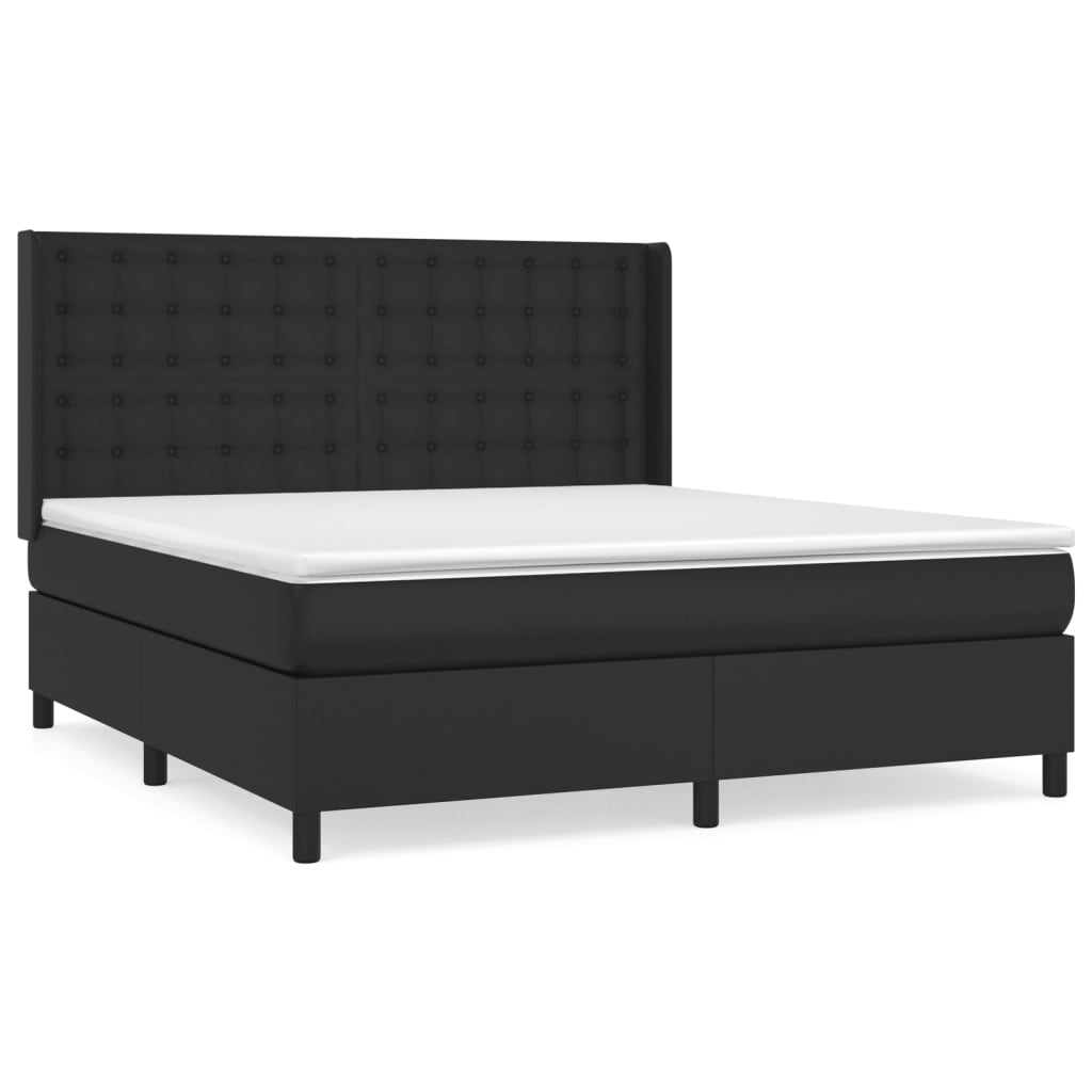 Sommier à lattes de lit avec matelas Noir 160x200 cm - XIOS