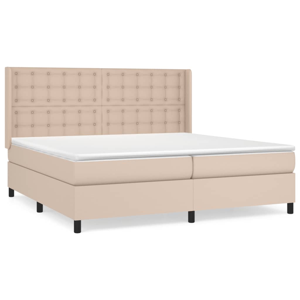 Sommier à lattes de lit avec matelas Cappuccino 200x200 cm - XIOS