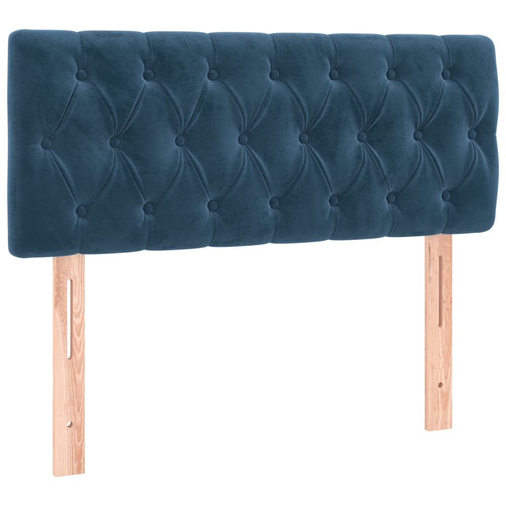 Sommier à lattes de lit et matelas Bleu foncé 200x200cm Velours - XIOS