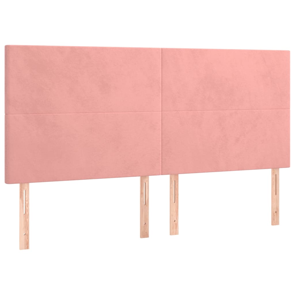 Sommier à lattes de lit avec matelas Rose 200x200 cm Velours - XIOS