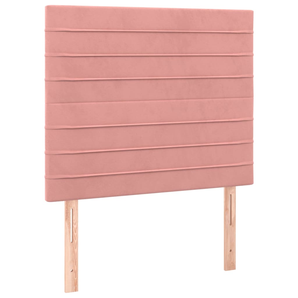 Sommier à lattes de lit avec matelas Rose 90x190 cm Velours - XIOS