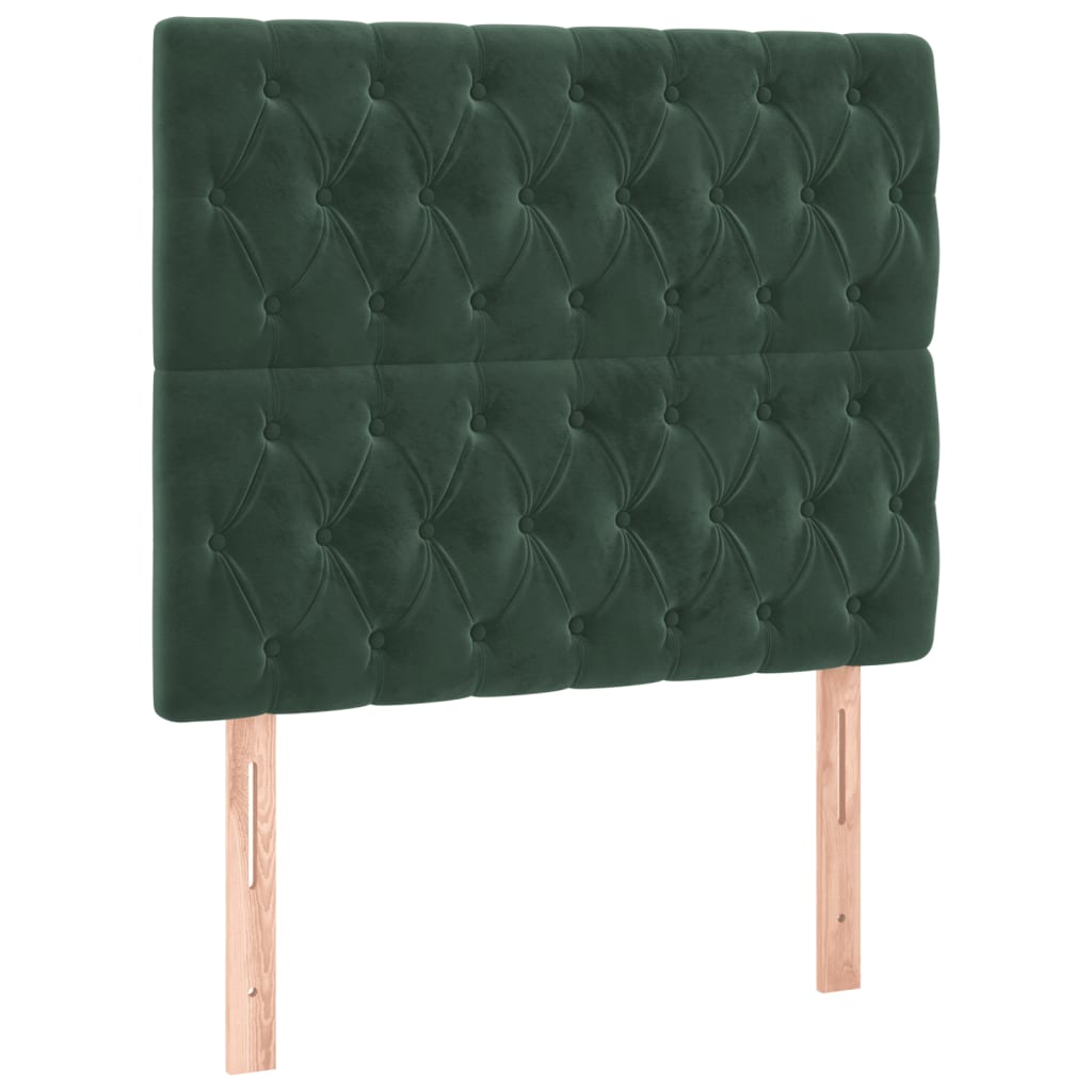 Sommier à lattes de lit avec matelas Vert foncé 100x200 cm - XIOS