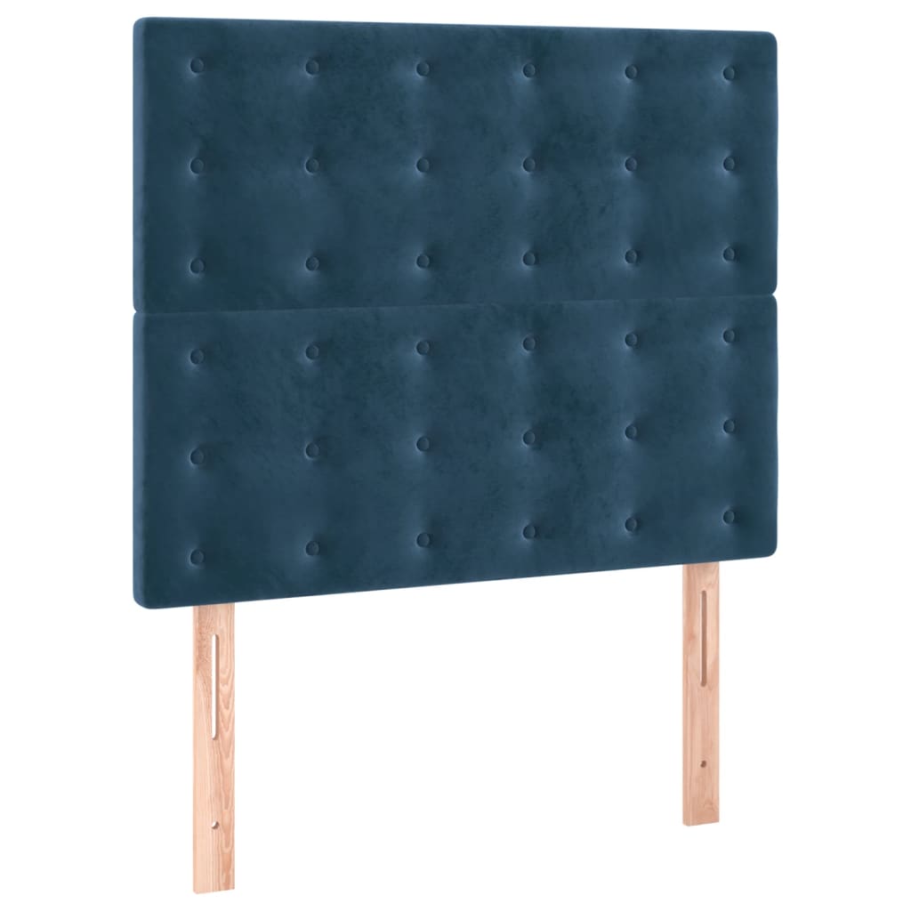 Sommier à lattes de lit avec matelas Bleu foncé 90x200 cm - XIOS