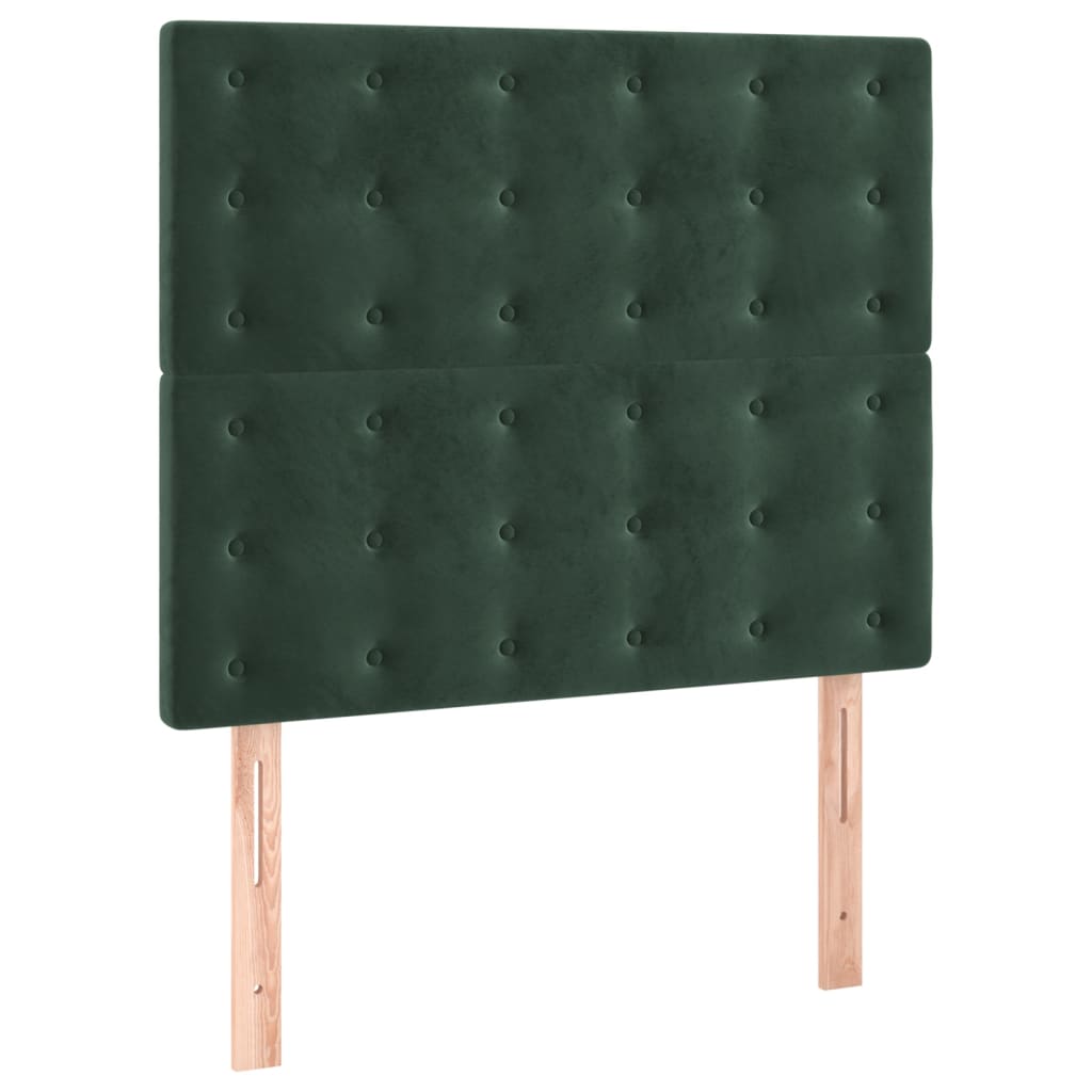 Sommier à lattes de lit avec matelas Vert foncé 100x200 cm - XIOS