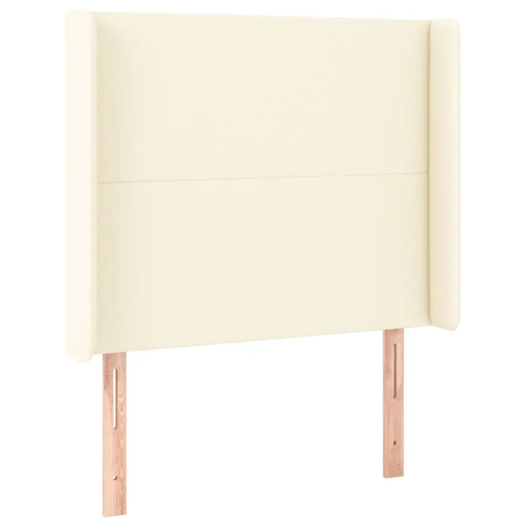 Sommier à lattes de lit matelas LED Crème 90x200cm Similicuir - XIOS