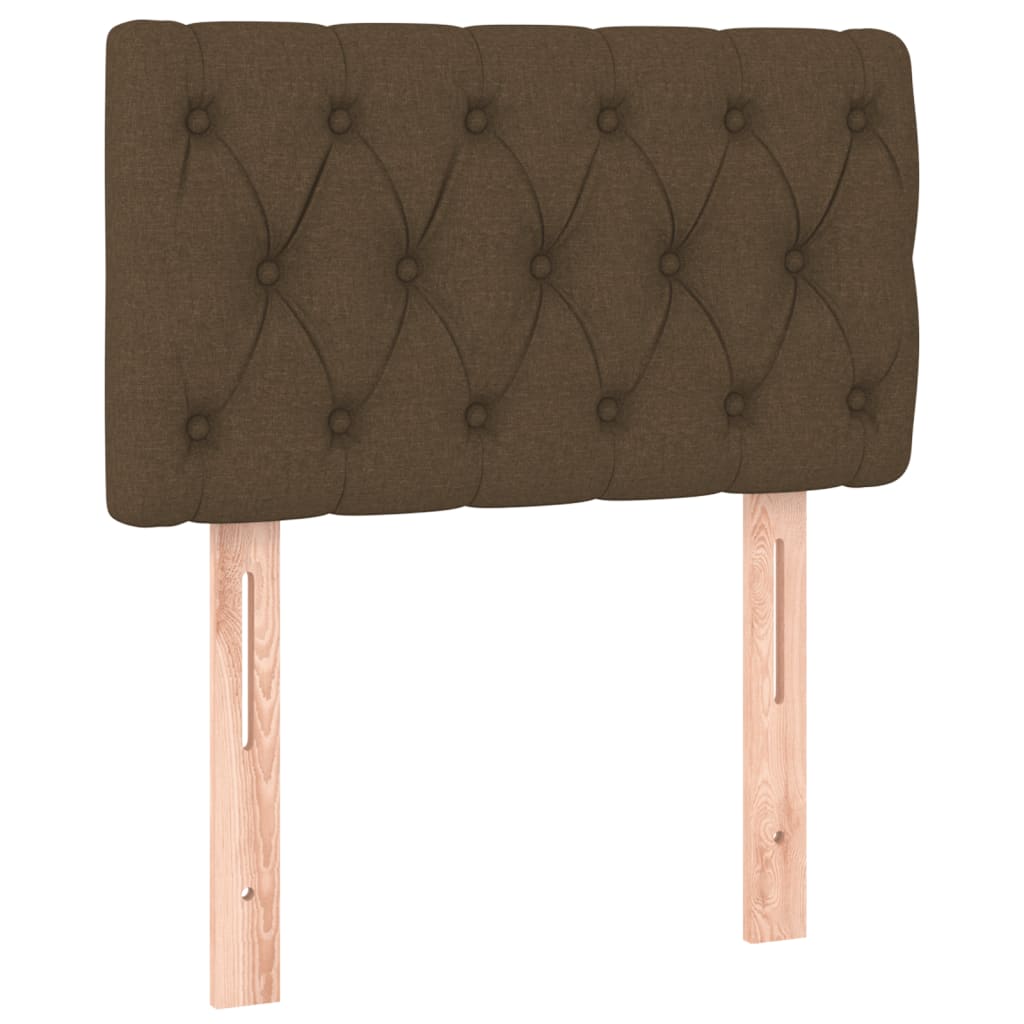 Sommier à lattes de lit et matelas et LED Marron foncé 80x200cm - XIOS