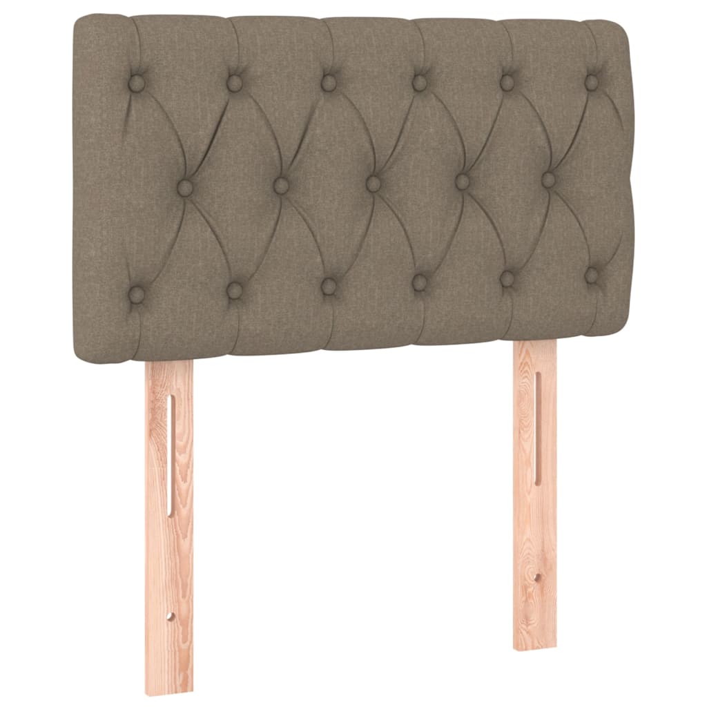Sommier à lattes de lit avec matelas LED Taupe 80x200 cm Tissu - XIOS