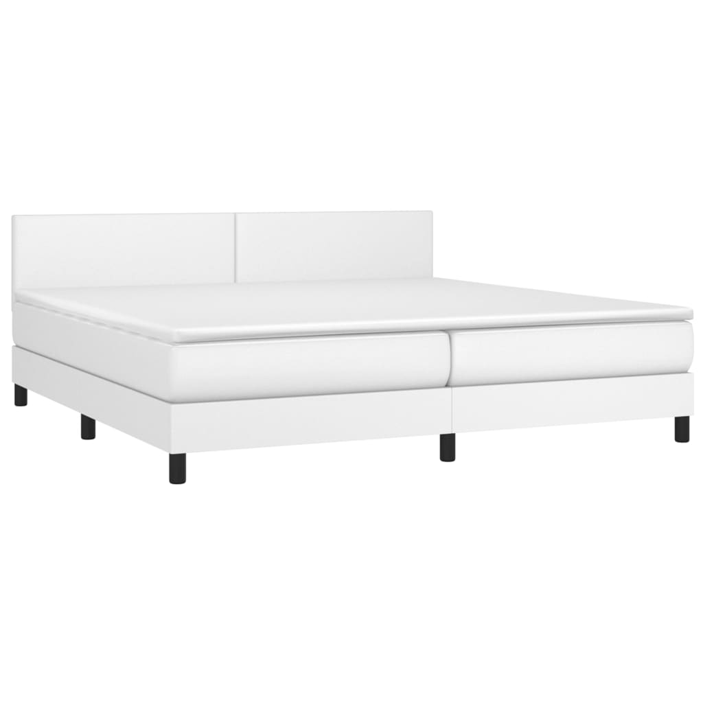 Sommier à lattes de lit avec matelas et LED Blanc 200x200 cm - XIOS