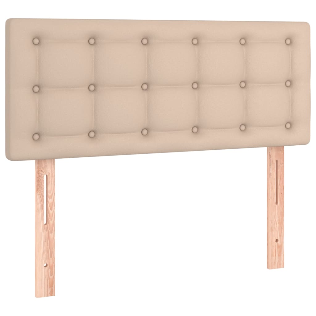 Sommier à lattes de lit avec matelas et LED Cappuccino 90x190cm - XIOS