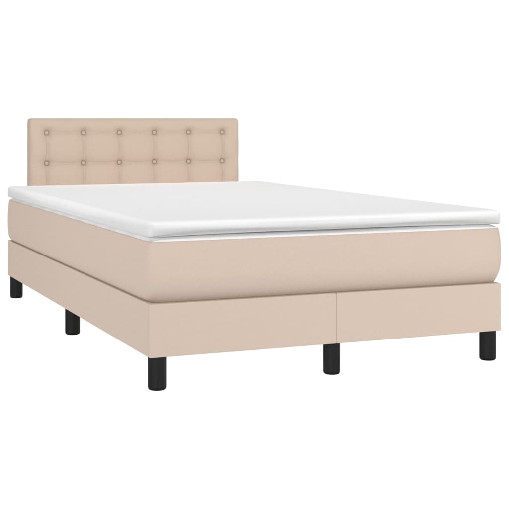 Sommier à lattes de lit avec matelas LED Cappuccino 120x200 cm - XIOS