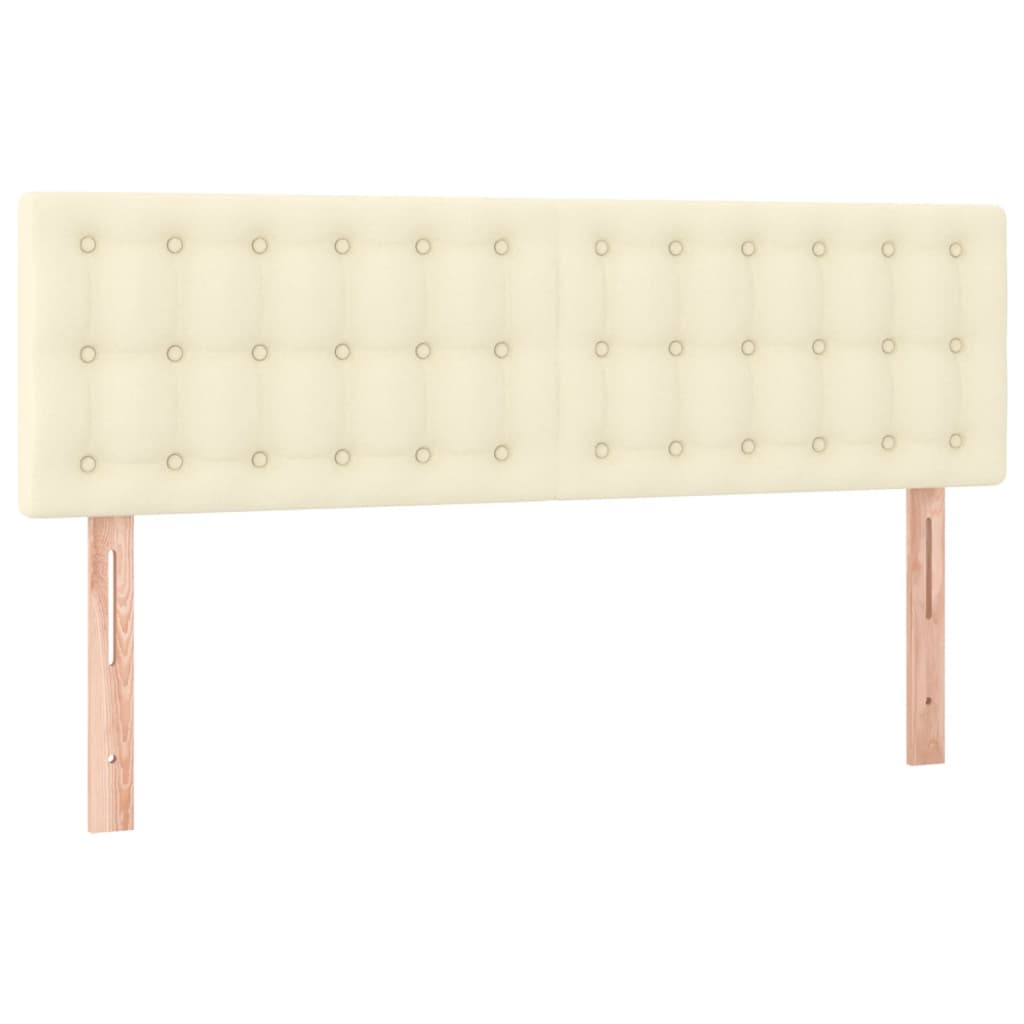 Sommier à lattes de lit avec matelas et LED Crème 140x200 cm - XIOS