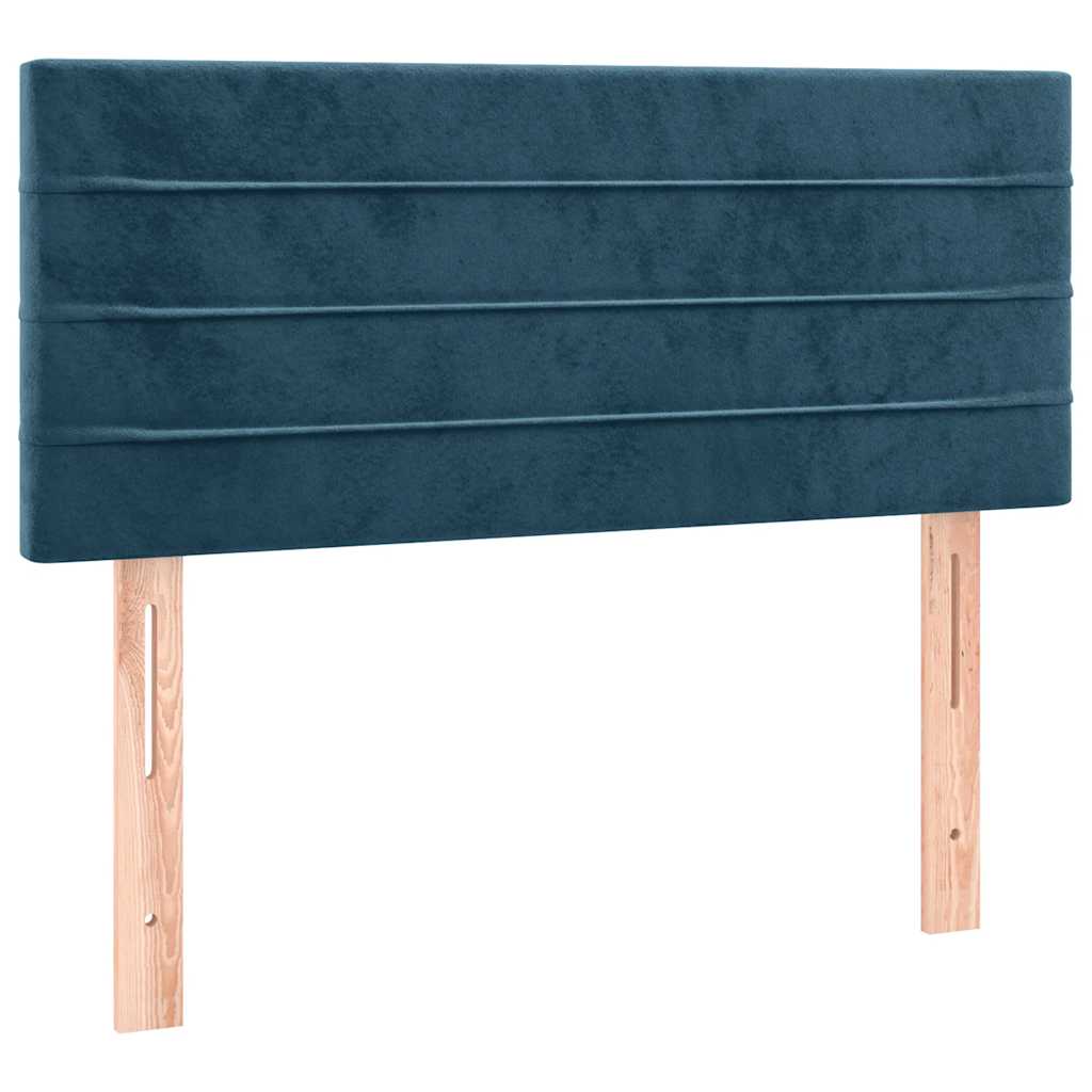 Sommier à lattes de lit et matelas et LED Bleu foncé 80x200 cm - XIOS