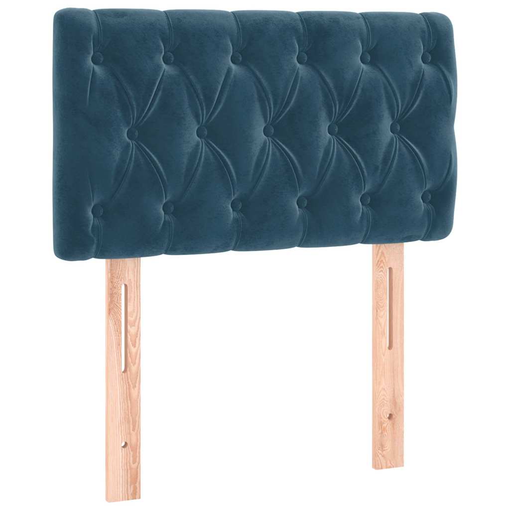 Sommier à lattes de lit avec matelas et LED Bleu foncé 80x200cm - XIOS